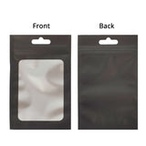 Various Colors Small Sizes Matte Foil Mylar Flat Zip Lock Storage Bag with Window For Phone Accessories