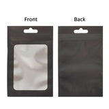 Custom Printed: Various Colors Small Sizes Matte Foil Mylar Flat Zip Lock Storage Bag with Window For Phone Accessories