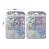 Custom Printed: Earphone Zip Lock Bag Metallic Mylar Pouch USB Cable Storage Pouch Clear Front Package Bag