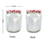 New Design Red Mason Jar Pouch Plastic Mylar Packaging Stand Up Zipper Bag Matte Household Storage Bag