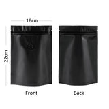 High Quality Matte Variouscolor Stand Up Bag With Valve Metallic Foil Mylar Zip Lock Eco Compostable  Food Storage Packaging Bag