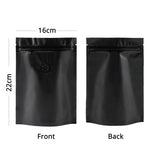 High Quality Matte Various Color Stand Up Pouch With Valve Metallic Foil Mylar Zip Lock Eco Compostable  Food Storage Packaging Bag