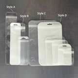 Multi-Size Eco PP Zip Lock Plastic Bag Front Clear Mylar Flat Tear Notch Pouch USB Cable Storage Bag With Hang Hole