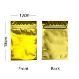 Eco Smell Proof Food Packaging Bags Zip Lock Storage Bags Matte Foil Mylar Plastic Pouches With Tear Notch