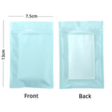 Eco Smell Proof Food Packaging Bags Zip Lock Storage Bags Matte Foil Mylar Plastic Pouches With Tear Notch