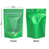 Stand Up Mylar Bag Matte Frosted Front Multicolors Stand Up Metallic Foil Zipper Bag Food Nut Travel Sample Storage Pouch