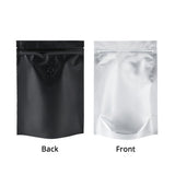 Custom 14x20cm Matte Frosted Front Zip Lock Bag With Valve Foil Mylar Sealed Stand Up Storage organizer Bag