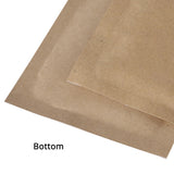 Multi Sizes Smell Proof Kraft Paper Zip Lock Pouches Eco-friendly Mylar Zipper Packaging Bag With Tear Notch