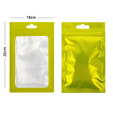 Large Sizes PP Plastic Bag Zip Lock Phone Accessories Bag With Butterfly Hole Clear Front Mylar Storage Pouch