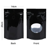 Valve Ziplock Bag Glossy Multicolors With Oval Window And Tear Notch Plastic Packaging Pouch  Foil Mylar Stand Up Storage Bag