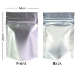 Forsted Window Stand Up Doyoack  Metallic  Food Storage Packaging Zipper Aluminum Foil Mylar Bag