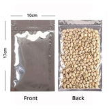 Various Sizes Heat Sealable Zip Lock Bag Clear/Silver Zipper Pouch Foil Mylar Packaging Bags For Clothes