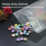 High Quality Assorted Sizes Matte Clear Frosted White PET Flat Mylar Zip Lock Pouch Bag with Tear Notch