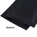 Custom Printed: Matte Black/White Smell Proof Plastic Mylar Zip Lock Bag Flat Bottom Tear Notch Packaging Pouch