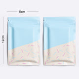 Custom Printed: Matte Reusable Eco Zipper Bag Metallic Foil Mylar Storage Packaging Heat Sealed Pouch