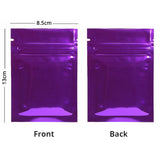 Custom Printed: Glossy Metallic Foil Reclosable Zip Lock Package Bag Heat Sealing Flat Zipper Pouch