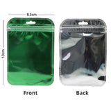 Custom Printed: Mobile Accessories Zip Lock Bags Clear Front&Shiny Colors Back Metallic Mylar PP Storage Bag