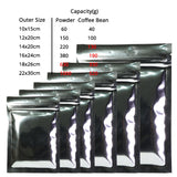 Brand New Glossy Zip Lock Plastic Pouch Metallic Mylar Flat Pouches High Grade Food Package Bag With Tear Notch