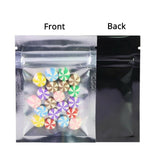 Custom Printed: Various Colors 6.5x9cm Small Zip Lock Bag Glossy Candy Flat Tear Notch Clear Front Herb Package Storage Pouch