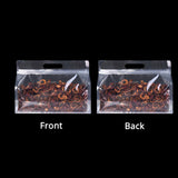 50Pcs/Pack Glossy Clear Stand Up Eco Bag Cereal Wheat Coffee Rice Storage Smellproof Plastic Mylar Ziplock Bag