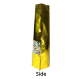 Glossy Multisizes Custom Metallic Foil Bag Recyclable Stand Up With Clear Window Household Kitchen Zip Lock Pouch