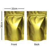 Custom Matte Mutlicolor Stand Up Metallic Foil Mylar Recyclable Storage Organizer Zip Lock Bag