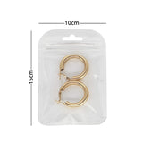 Multi-Size Eco PP Zip Lock Plastic Bag Front Clear Mylar Flat Tear Notch Pouch USB Cable Storage Bag With Hang Hole