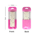 Multi-Size Clear PP Plastic Bag Stationery Zip Lock Bag Flat Accessories Watch Storage Pouch With Butterfly Hole