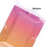 Multi-Size Gradient Color Cosmetic Jewelry Zip Lock Bag Heat Seal Foil Mylar Zipper Plastic Storage Pouch