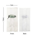 7x15cm Vacuum Sealing Food Open Top Plastic Storage Bags Tear Notch Matte PP Mylar Packaging Pouches With Window & Printing
