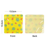 Custom Glossy Flat Bottom Plastic Mylar Packaging Bag Mylar Eco Heat Seal Storage Zipper Bag With Print And Tear Notch