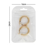 Multi-Size Eco PP Zip Lock Plastic Bag Front Clear Mylar Flat Tear Notch Pouch USB Cable Storage Bag With Hang Hole