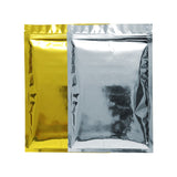 Brand New Glossy Zip Lock Plastic Pouch Metallic Mylar Flat Pouches High Grade Food Package Bag With Tear Notch