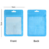 Custom Printed: Multi-Color 10x15cm Waterproof Storage Pouch Mylar Recyclable Zip Lock Bag With Clear Window & Euro Slot