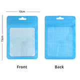 Multi-Color 10x15cm Waterproof Storage Pouch Mylar Recyclable Zip Lock Bag with Clear Window & Euro Slot