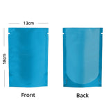 Custom Printed: Vacuum Heat Seal Pouch Stand Up Smell Proof Matte Open Top Plastic Packaging Bag w/Clear Window