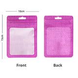 Multi-Color 10x15cm Waterproof Storage Pouch Mylar Recyclable Zip Lock Bag with Clear Window & Euro Slot