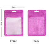 Custom Printed: Multi-Color 10x15cm Waterproof Storage Pouch Mylar Recyclable Zip Lock Bag With Clear Window & Euro Slot