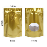 Valve Ziplock Bag Glossy Multicolors With Oval Window And Tear Notch Plastic Packaging Pouch  Foil Mylar Stand Up Storage Bag