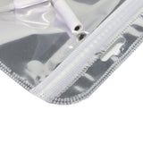 Mobile Accessories Zip Lock Bags Clear Front&Shiny Colors Back Metallic Mylar PP Storage Bag With Euro Slot