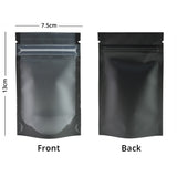 Custom Mylar Bag Matte Frosted Front Multicolors Stand Up Metallic Foil Zipper Bag Food Nut Travel Sample Storage Pouch