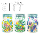 Reusable Mason Jar Bag With Printed Matte Frosted Mylar Stand Up Storage Pouch Household Travel Sample Storage Zip Lock Bag