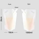 New Design Glossy Spout Pouch With Hang Hole Liquid Juice Milk Household Kitchen Storage Packaging Plastic Mylar Stand Up Bag