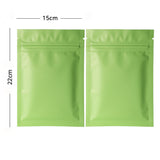 Various Colors Heat Sealing Zip Lock Pouches Tear Notch Metallic Mylar Flat Self Seal Package Bag For Herb Powder