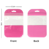 Multi-Size Clear PP Plastic Bag Stationery Zip Lock Bag Flat Accessories Watch Storage Pouch With Butterfly Hole