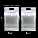 Custom Printed: Glossy Clear Stand Up Eco Bag Cereal Wheat Coffee Rice Storage Smellproof Plastic Mylar Ziplock Bag