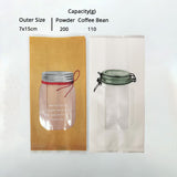 7x15cm Vacuum Sealing Food Open Top Plastic Storage Bags Tear Notch Matte PP Mylar Packaging Pouches With Window & Printing