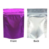 Custom Matte Forsted Front Varioucolors Stand Up Eco Metallic Mylar Plastic Packaging Zipper Bag Household Multifunction Storage