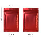 Eco-friendly Various Colors Smell Proof Heat Sealing Candy Packaging Pouches Foil Mylar Zip Lock Storage Bags