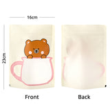 Lovely Gify Bag Variou Sizes And Colors Matte W/Frosted Window Plastic Mylar Stand Up Zipper Packaging Snack Candy Storage Bag